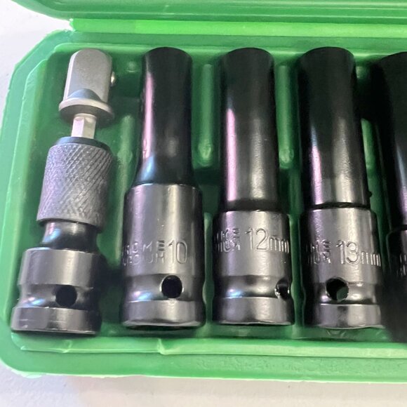 11-Piece H.D. 1/2-Inch Drive Socket Set with Solid Case! - Picture 7 of 16